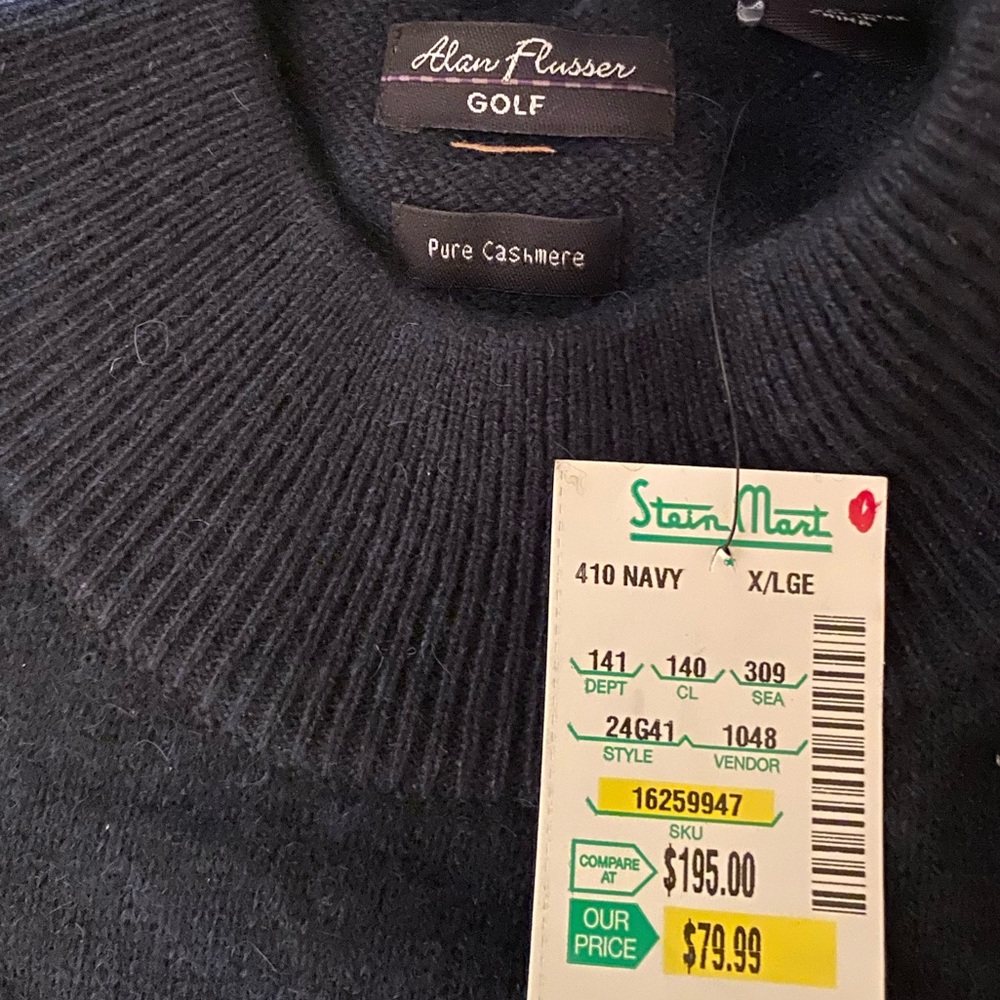 Alan Flusser Golf men’s cashmere sweater